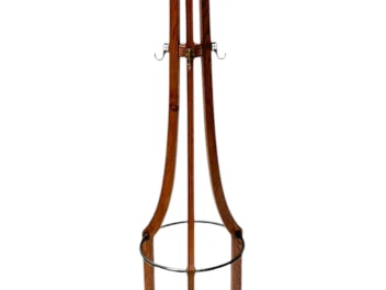 Arts & Crafts Coat Stand or Porte Manteau with Rotating Top, 1900s